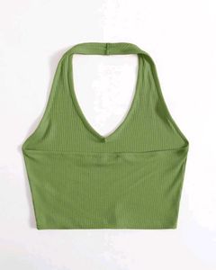Green Halter Top
