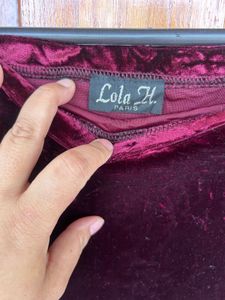 Velvet Long Pencil Skirt