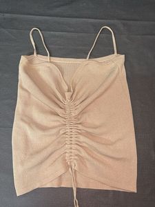 Ruched Drawstring Tank