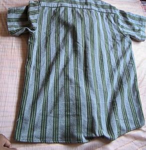 Striped Short Sleeve Button Down
