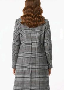 Plaid Trench Coat