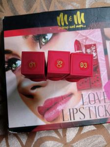 M&amp;M Red Colour Lipstick 💄