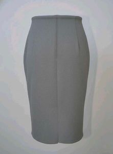 Gray Pencil Skirt