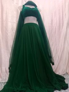 Green Lahenga Choli