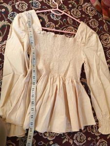 Square Neck Puff Sleeve Smock