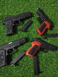 (Pack Of 4)  Toy Gun With Free Bullets Fix Rate