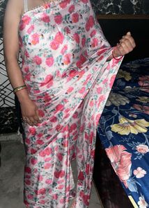 satin saree