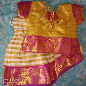Banarasi Silk Pattu Skurt
