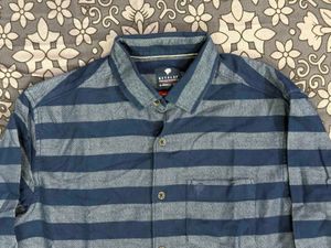 Striped Blue Casual Shirt