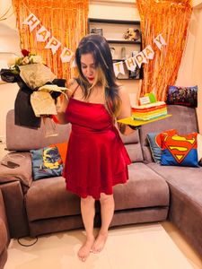 Red Velvet Party Dress