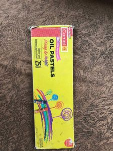 Vintage Camel Oil pastels and Doms Colour Pencils