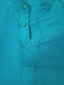 Green Button-Up Shirt