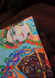 Lord Krishna And Radha Iskcon Drawing Painting