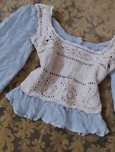 Celestial Doll Crocheted Top