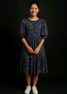 Navy Meadow Bloom Dress