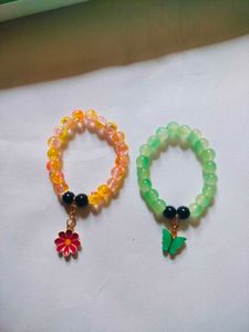 Charm Beaded Bracelets Combo Of 2