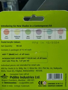 Fevicryl Pastel Acrylic Colours