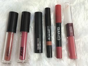 Combo Of 6 Nude Branded Lipsticks .