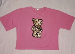 Pink Teddy Bear Graphic Tee