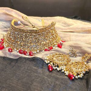 Golden Bridal Jewellery Set For Women