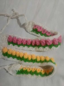 Crochet Flower Headbands - Set of 2
