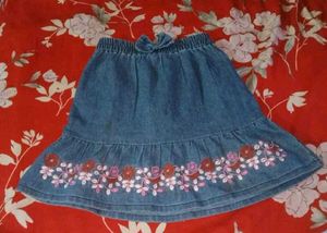 Denim Skirt For Girls.