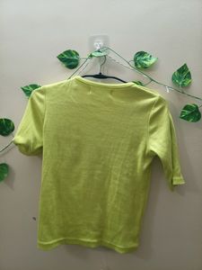 women Neon💚 ribbed top