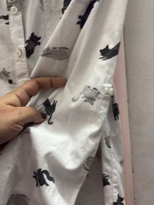 Cute Cat Print Shirt