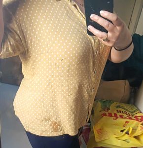 Dotted Shirt Top