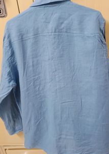 Party Wear Powder Blue Shirt For Men 🤍