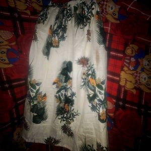 Floral Print Skirt
