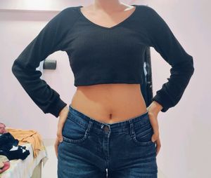 Black Crop Top