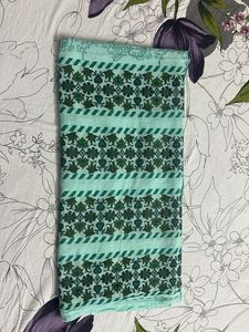 Stunning Sea Green Printed Dupatta