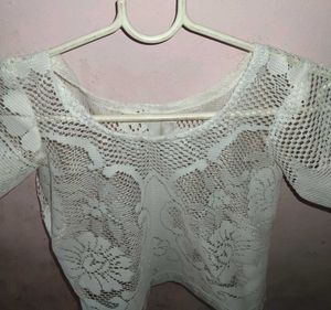 Vintage White Lace Top
