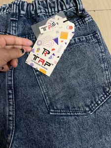 Acid Wash Wide Leg Jeans