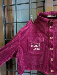 Maroon Velvet Jacket (Smart Girl)