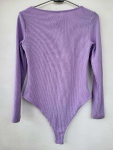 H&amp;M Ribbed Long Sleeve Bodysuit/ Size-Medium