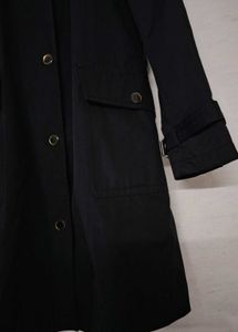 Original Black Michael Kors Trench Long Coat