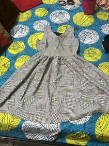 Beautiful Mini Dress With Bow On Back Side