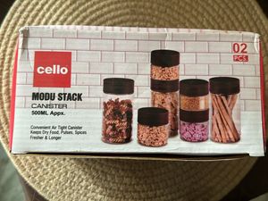 Cello Set Of 2 Air Tight Canister
