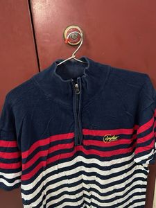 Striped Short Sleeve Polo Shirt