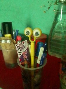 Minion  Pen With Eye Cap For Kids