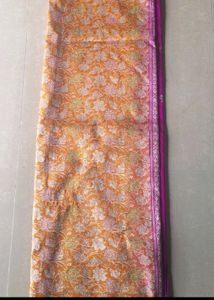 Elegant Purple and Gold Banarasi Silk Saree
