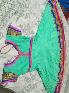 Gorgeous Green Embroidered Anarkali