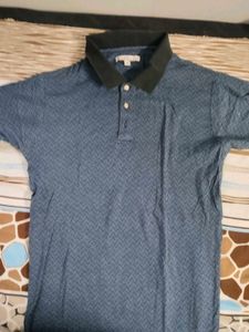 Original palmer Golf Blue Patterned Polo Shirt