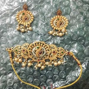 Gold-Tone Indian Jewelry Set