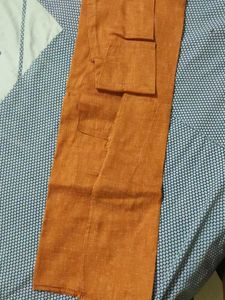 Orange Embroidered Kurta