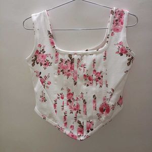 Floral Corset Top