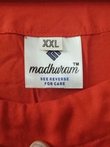 orange beautiful Sleeveless Kurta