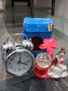 Alarm Clock & Figurines Set